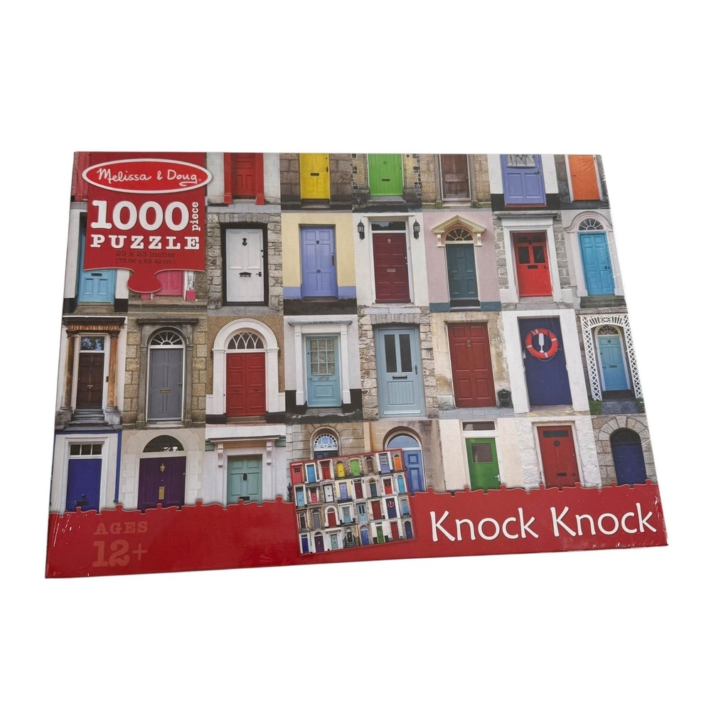 Melissa & Doug Knock‎ Knock 1000 Pieces Puzzle NEW Damaged Box